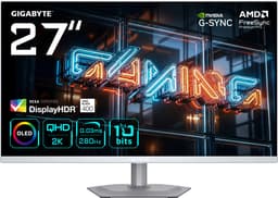 GIGABYTE MO27Q2A ICE - 2K QHD QD-OLED Gaming Monitor - 280Hz - 27 Inch — thumbnail 1