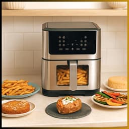 RUX® Heteluchtoven - Oven - Airfryer Oven - 25 Liter - Zilver - ‎38cm x 30cm x 37cm — thumbnail 3