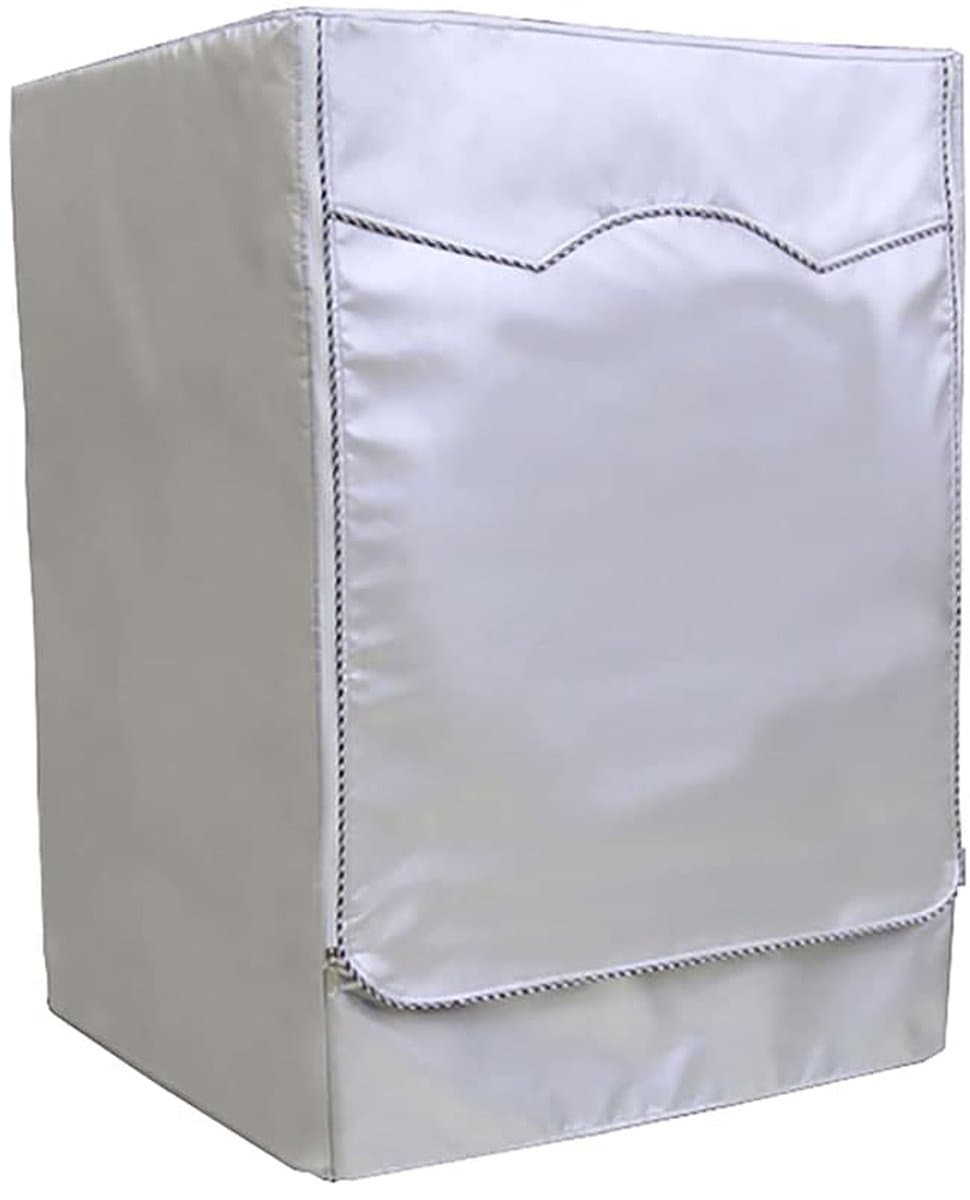 Wasmachine hoes - Wasmachine Beschermer - Verstelbare - Oxford-stof - Frontlaadwasmachine - Geschikt voor de meeste wasmachines en drogers met een opening aan de voorzijde - 65x60x85 cm - Zilver — afbeelding 1