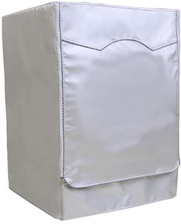 Wasmachine hoes - Wasmachine Beschermer - Verstelbare - Oxford-stof - Frontlaadwasmachine - Geschikt voor de meeste wasmachines en drogers met een opening aan de voorzijde - 65x60x85 cm - Zilver — thumbnail 1
