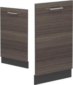 Vaatwasserfrontpaneel 45 cm Edel Grijs voor Inbouwvaatwasser, Modulair Systeem — thumbnail 4