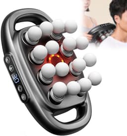 Massagepistool Set - Spierontspanning Apparaat - Herstel Bevorderen - 16 Massagekoppen - 35mm Diepe Massage - Zwart — thumbnail 1