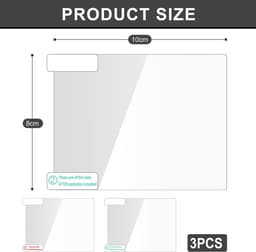 ONF3 - auto-camera-accessoires - antistatische folies - helder zicht - transparant - statische stickers - geschikt voor dashcams — thumbnail 2