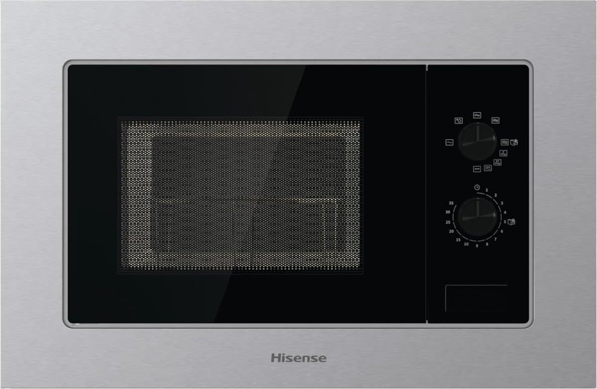 Inbouw Magnetron - Compacte Oven - Snel Eten - Aqua Clean Reiniging - 20 Liter Capaciteit - Zwart RVS — afbeelding 1
