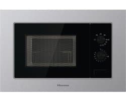 Inbouw Magnetron - Compacte Oven - Snel Eten - Aqua Clean Reiniging - 20 Liter Capaciteit - Zwart RVS