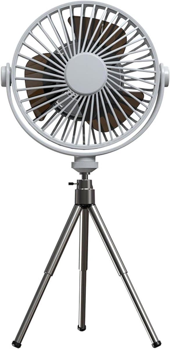 Ventilator Tafel - Mini Fan - Persoonlijke Koeling - Drievoudig Statief - 29 cm Hoog - Wit — afbeelding 1