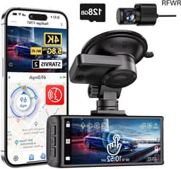 4K Auto Camera - Rijcamera Set - Veilige Ritten - Touchscreen Bediening - 3.18 Inch Scherm - Zwart — thumbnail 1