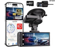 4K Auto Camera - Rijcamera Set - Veilige Ritten - Touchscreen Bediening - 3.18 Inch Scherm - Zwart