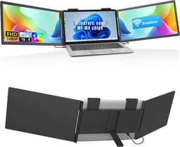 DnA® Professionele Portable Monitor - USB-C - 14 Inch - Double Draagbare Monitor - Portable Monitor Voor Laptop - Zwart - 1cm x 34cm x 21cm — thumbnail 1