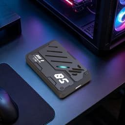 Externe Harde Schijf - Draagbare Opslag - Bestanden Opslaan - RGB Verlichting - 1 TB - Zwart — thumbnail 2
