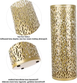 Stijlvolle metalen parapluhouder voor entree, vrijstaande regenopvang, opbergoplossing voor wandelstokken en decoratie voor thuis en kantoor — thumbnail 5