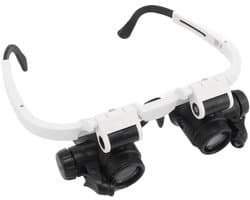 Vergrootglas 8 x 15 x 23 cm met 2 LED Lichten voor Horlogeherstellingen, Lezen, Ambachten en Sieraden Reparatie