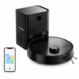 M30 Pro Ultra Robotstofzuiger | Mobiele Applicatie & Obstakelvermijding | Automatisch Leegstation & Anti-Klit Borstels | Slimme spraakassistent | Navigatie | Geschikt Voor Huisdierharen | Lumin Amore | Zwart — thumbnail 1