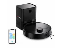 M30 Pro Ultra Robotstofzuiger | Mobiele Applicatie & Obstakelvermijding | Automatisch Leegstation & Anti-Klit Borstels | Slimme spraakassistent | Navigatie | Geschikt Voor Huisdierharen | Lumin Amore | Zwart