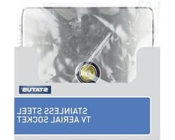 TV Wandcontactdoos - Televisie Aansluiting - Signaal Ontvangen - Schroefloze Montage - Enkel - Zwart