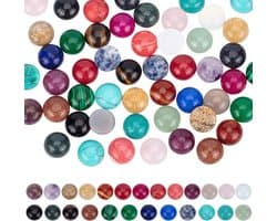 Edelstenen Cabochons in Natuurlijke Synthetische Kleur, Perfect voor Sieraden en Creatief Handwerk