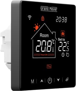 Programmeertbare Wi-Fi thermostaat SN-20, 16A, 230 V, Zwart — thumbnail 4