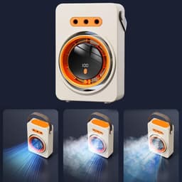 Draagbare vernevelingsventilator | Persoonlijke vernevelingsventilator, Geschikt voor binnen- en buitengebruik, zoals in tenten, op bureaus, in kamers, tijdens reizen, vissen, kamperen en op bouwplaatsen. — thumbnail 2