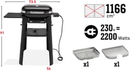 Weber Lumin Compact elektrische barbecue met onderstel — thumbnail 2