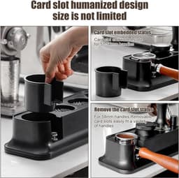 Espresso Station - Koffie Accessoires - Barista Werkplek - Multifunctioneel Ontwerp - 51-58mm Compatibel - Zwart — thumbnail 3