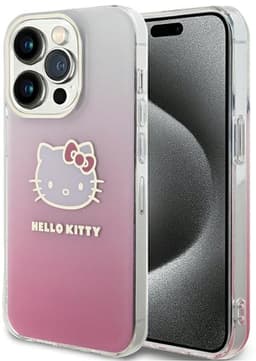 Hello Kitty - Serie HKHCP14LHDGKEP - iPhone 14 Pro Hoes - Rood - Gradientontwerp — thumbnail 1