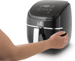 Digitale Heteluchtfriteuse - Snackmaker Airfryer - Gezond Frituren - 6 Voorgeprogrammeerde Functies - 3.2 Liter - Zilver Zwart — thumbnail 2