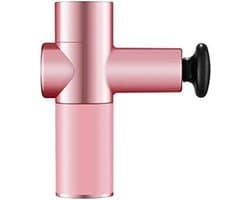 Massagepistool Mini - Handmassageapparaat Elektrisch - Spierherstel Ontspanning - 4 Snelheden 4 Koppen - 400g 157mm - Zwart