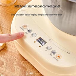 Deegmixer Keuken - Elektrische Kneedmachine - Thuis Bakken - Constante Temperatuur Fermentatie - 5L/7L Kom - Wit — thumbnail 3