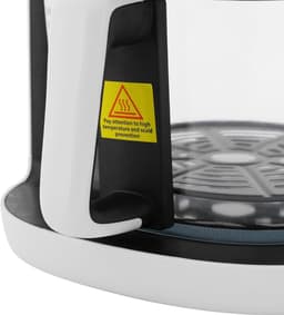 Heteluchtfriteuse - Airfryer Frituurpan - Gezond Bakken - Doorzichtig Mandje - 3.3 Liter - Wit — thumbnail 3