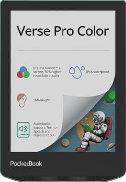 PocketBook Verse Pro Color e-reader – 6 inch E Ink Kaleido 3 kleurenscherm – 16 GB – waterdicht – Sage Glow — thumbnail 5
