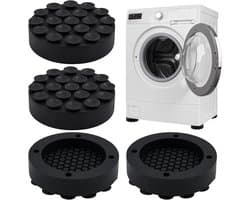 Set van 4 Vibration Dampers voor Wasmachines en Drogen, Rubber Voeten, Geluiddempers en Antivibratie Pads