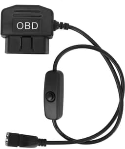 OBD2 Mini-USB Oplaadkabel voor Dashcam - 24 Uur Voeding met Schakelaar — thumbnail 1