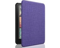 Kindle Paperwhite Cover - E-reader Hoes - Bescherming E-reader - Automatische Sluimerfunctie - 7 inch - Donkerpaars