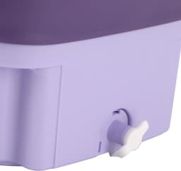 Draagbare Wasmachine - Mini Wasmachine Opvouwbaar - Kleine Wasjes Doen - Krachtige Vlekverwijdering - 11 Liter - Wit — thumbnail 3