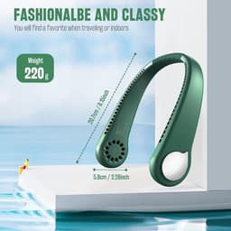 Nek Ventilator met Koeling - Gezichtsventilator - Oplaadbaar stil — thumbnail 3