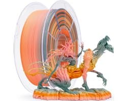 Matte Gradiënt PLA Filament - 3D Printer Filament Kleurverloop Filament - 3D Printen - Snelle Kleurverandering door Lengte