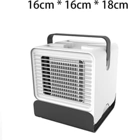 Mobiele Airco - Ventilator Koeler - Persoonlijke Verkoeling - Stille Krachtige Werking - 16 x 16 x 18 cm - Wit — thumbnail 3