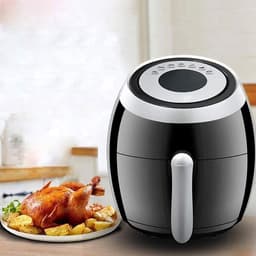Heteluchtfriteuse - Kleine friteuse - Gezond koken - 360 graden circulatie - 3.6 liter - Zwart — thumbnail 3