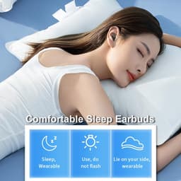 carmdering - Onzichtbare Oordopjes - Mini Draadloze Sleep Headphones - In-Ear Wireless Earbuds - Fysieke Ruisonderdrukking Ergonomisch Voor Kleine Oren - Comfortabel Slapen En Sporten - 1 Paar — thumbnail 2