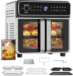 Heteluchtfriteuse - Mini oven - Veelzijdig koken - Dubbele kamer - 23 Liter - Gemengde kleuren — thumbnail 1