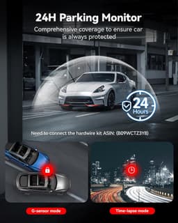 REDTIGER 4K Dash Cam Front and Rear, Touch Screen 3.18 Inch, Free 64GB Card, Car Dash Camera Built-in WiFi GPS, UHD 2160P Night Vision, WDR, Parking Monitor (F7N Touch) — thumbnail 2