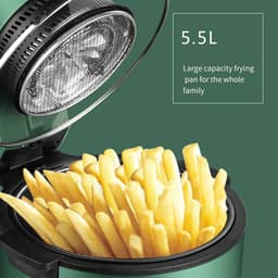 Visuele Airfryer - Olievrije Oven - Gezond Koken - Groot 5.5L Venster - 5.5 Liter - Multicolor — thumbnail 2