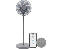 Evolar Smart Ventilator Staand - 36W - Incl. Accu - Statiefventilator - Ambient Light - WiFi - App & Afstandsbediening - EVO-SF36GW — afbeelding 1