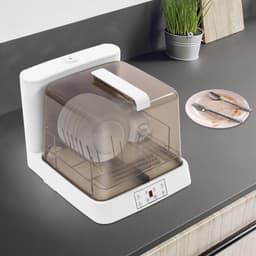 Mini Vaatwasser - Aanrecht Vaatwasser - Snel Afwassen - Compact Ontwerp - 48 x 38 x 40 cm - Wit Bruin — thumbnail 3