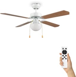 Fantiluxe - Jonas - Plafondventilator met verlichting - Wit - Ø106.5cm - Afstandsbediening - Met lamp - Plafond ventilator - Slaapkamer — thumbnail 1