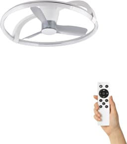 Fantiluxe - Astrid - Plafondventilator met verlichting - Wit - Ø73.5cm - Afstandsbediening - Met lamp - Plafond ventilator - Slaapkamer — thumbnail 1