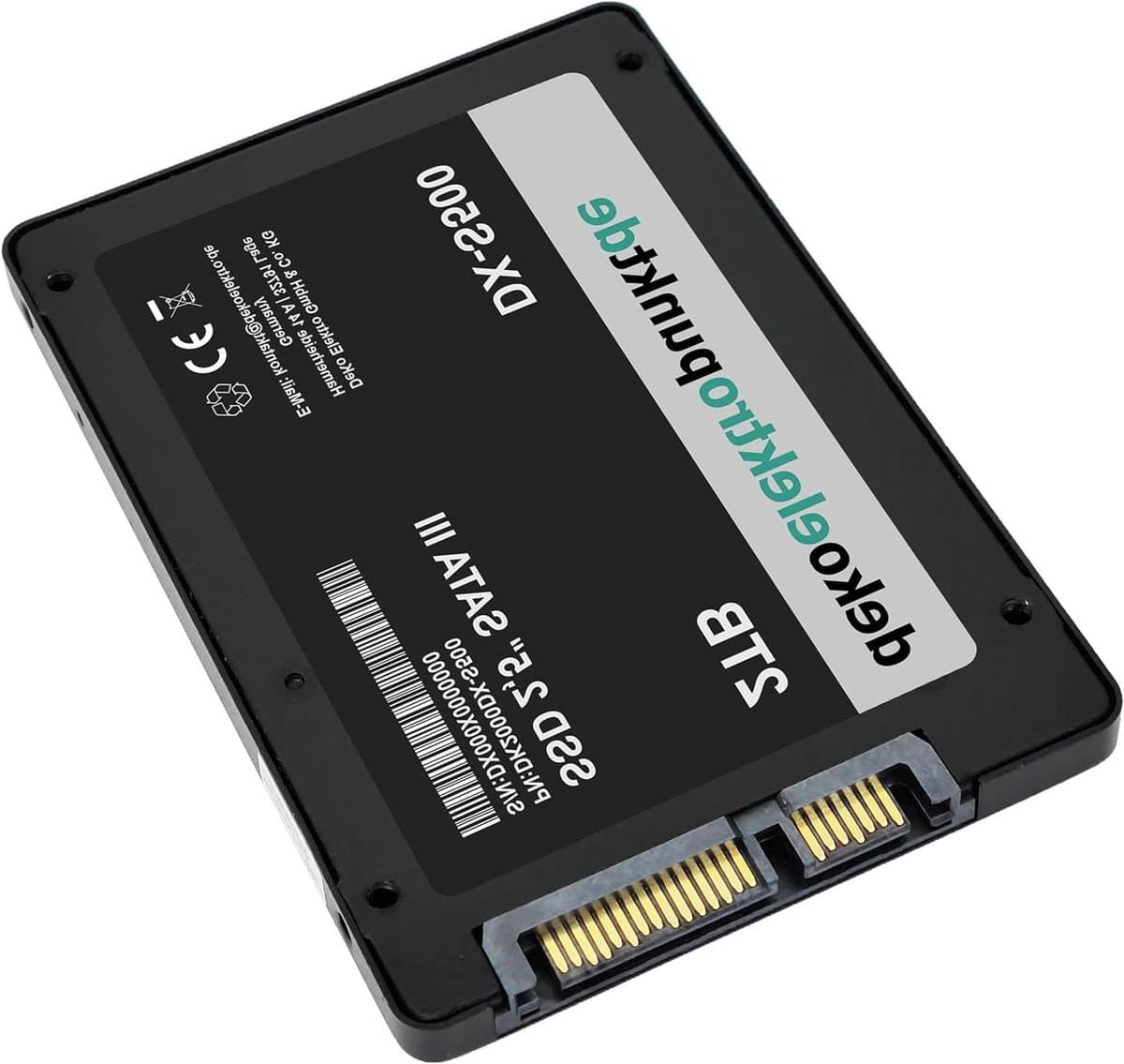 SSD Harde Schijf - Opslag Upgrade - Laptop Versnellen - Schokbestendig Ontwerp - 2 TB - Zwart — afbeelding 1