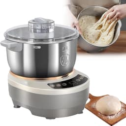 Deegmaker - Keukenmachine - Bakken - Grote capaciteit - 7 Liter - Zilver — thumbnail 1