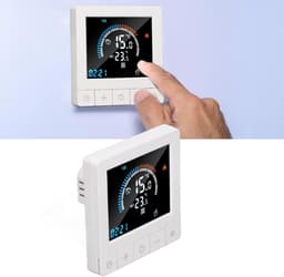 Slimme Thermostaat - Temperatuurregelaar - Comfort Verwarmen - Programmeerbare Functie - 86 mm - Wit — thumbnail 5