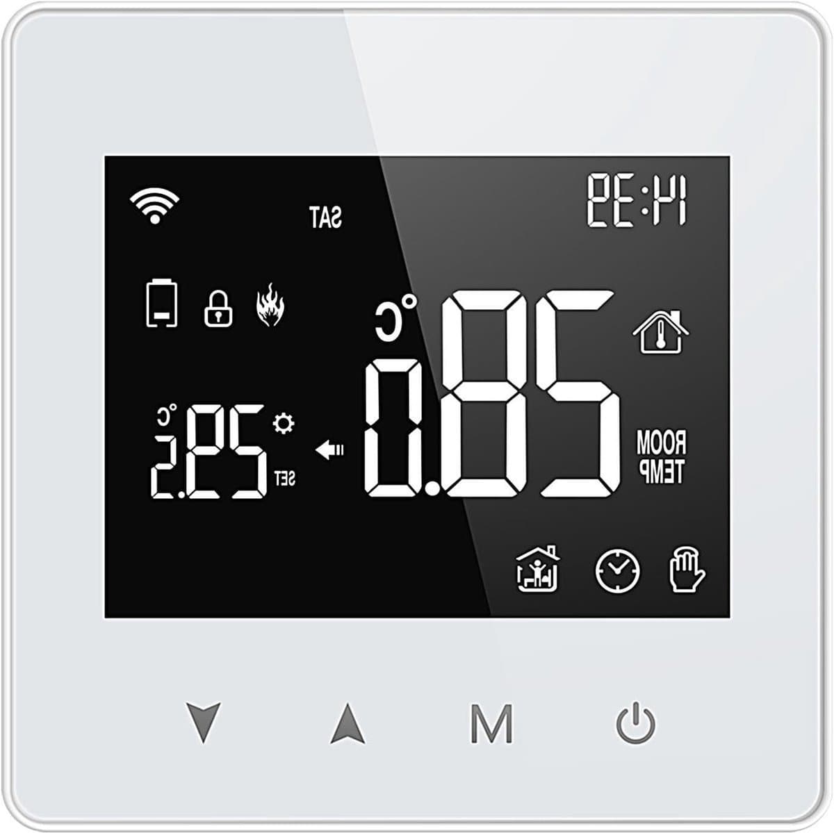 Slimme Thermostaat - App Gestuurd - Comfort Verhogend - Draadloze Installatie - 86 x 86 cm - Meerdere Kleuren — afbeelding 1
